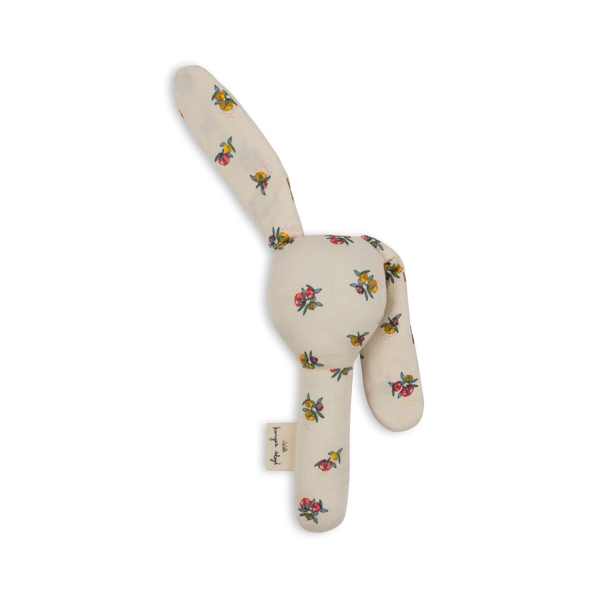 Konges Sløjd A/S BUNNY HAND RATTLE AOP Activity Toys PEONIA