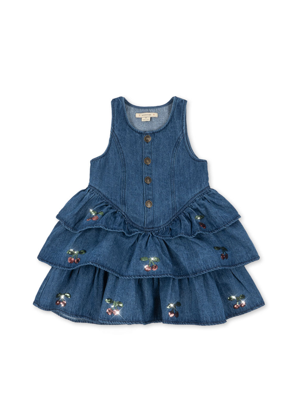konges slojd denim dress Konges Slojd Denim Cherry Margot Dress - Blue