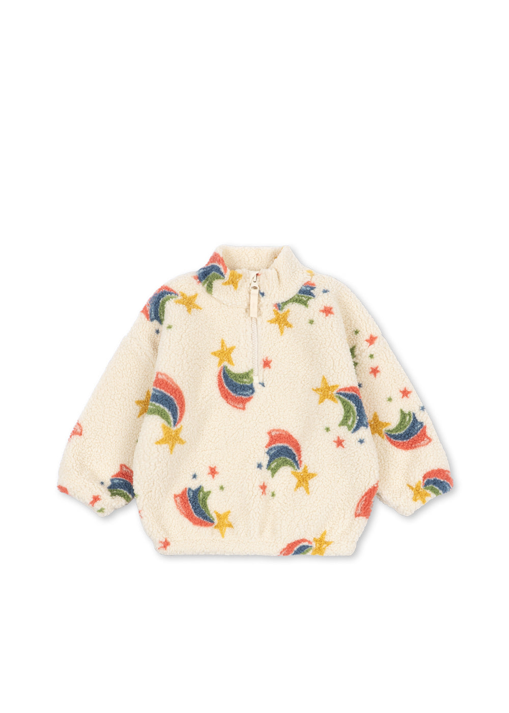 JODY TEDDY HALF ZIP - rainbow star – Konges Sløjd®