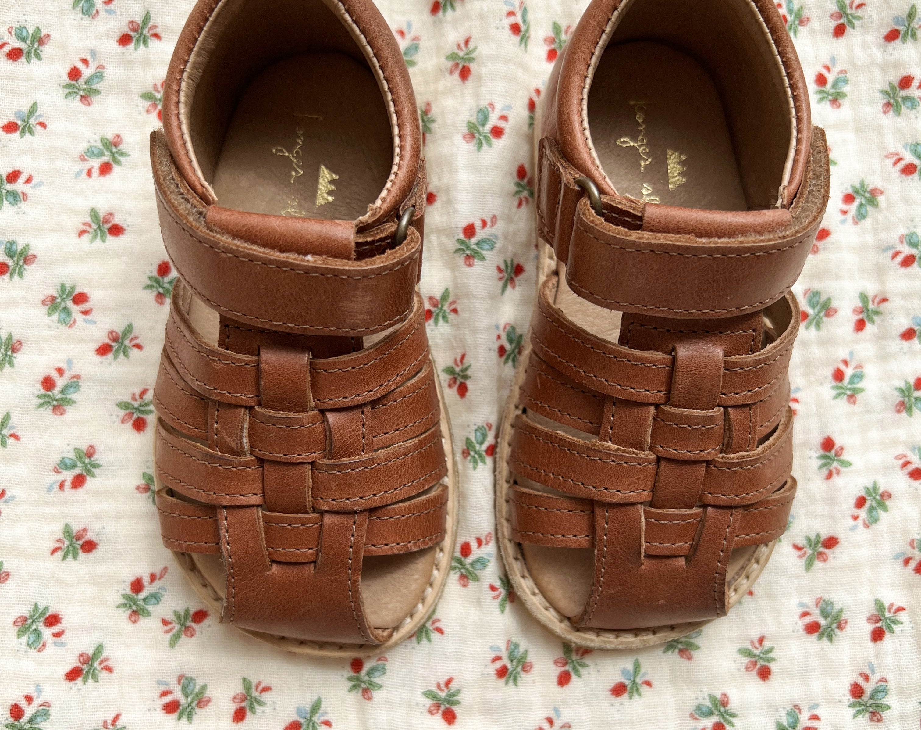 Konges Sløjd A/S LAPINOU STRAP SANDAL Leather sandals COGNAC