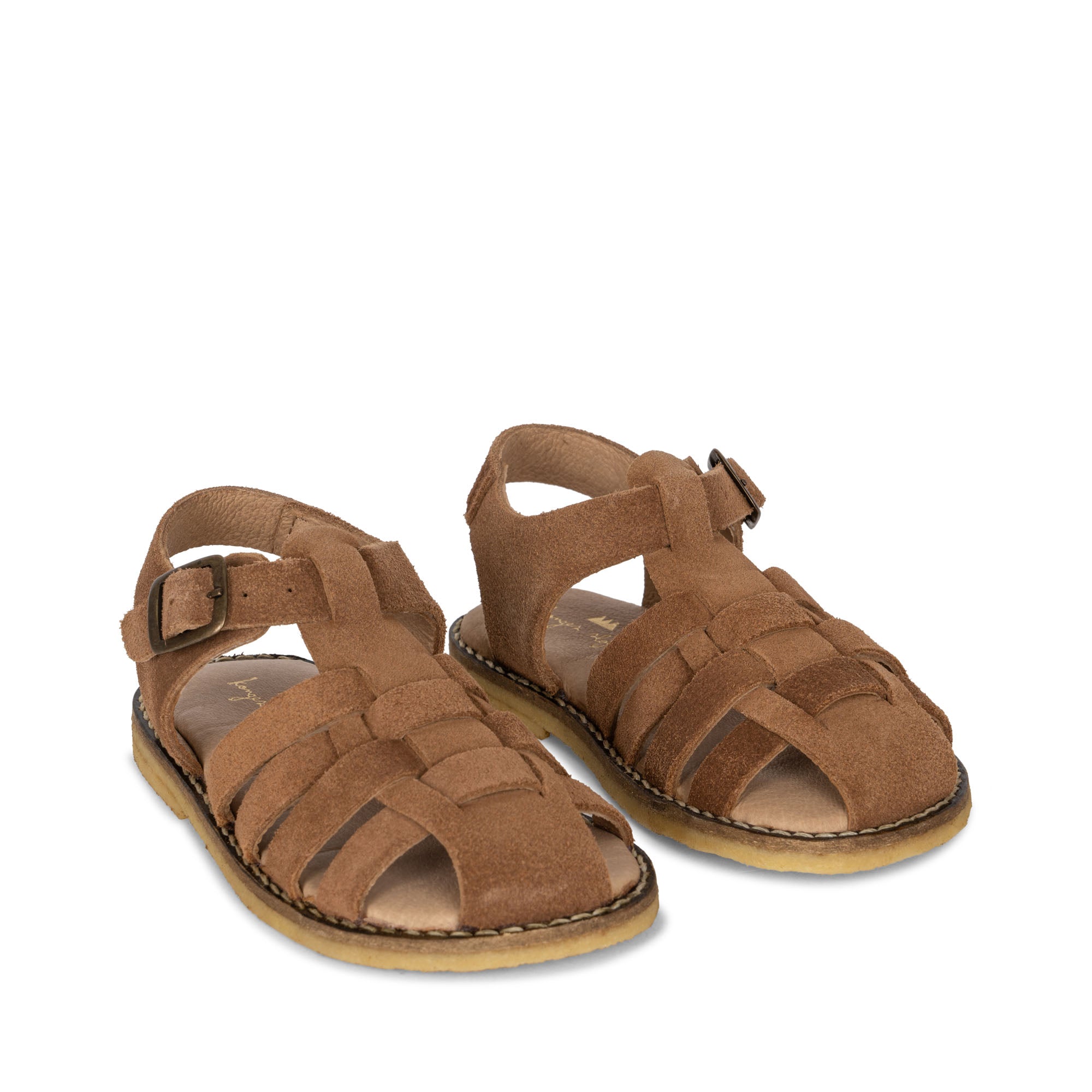 Konges Sløjd A/S MINOU STRAP SANDALS SUEDE Leather sandals COGNAC