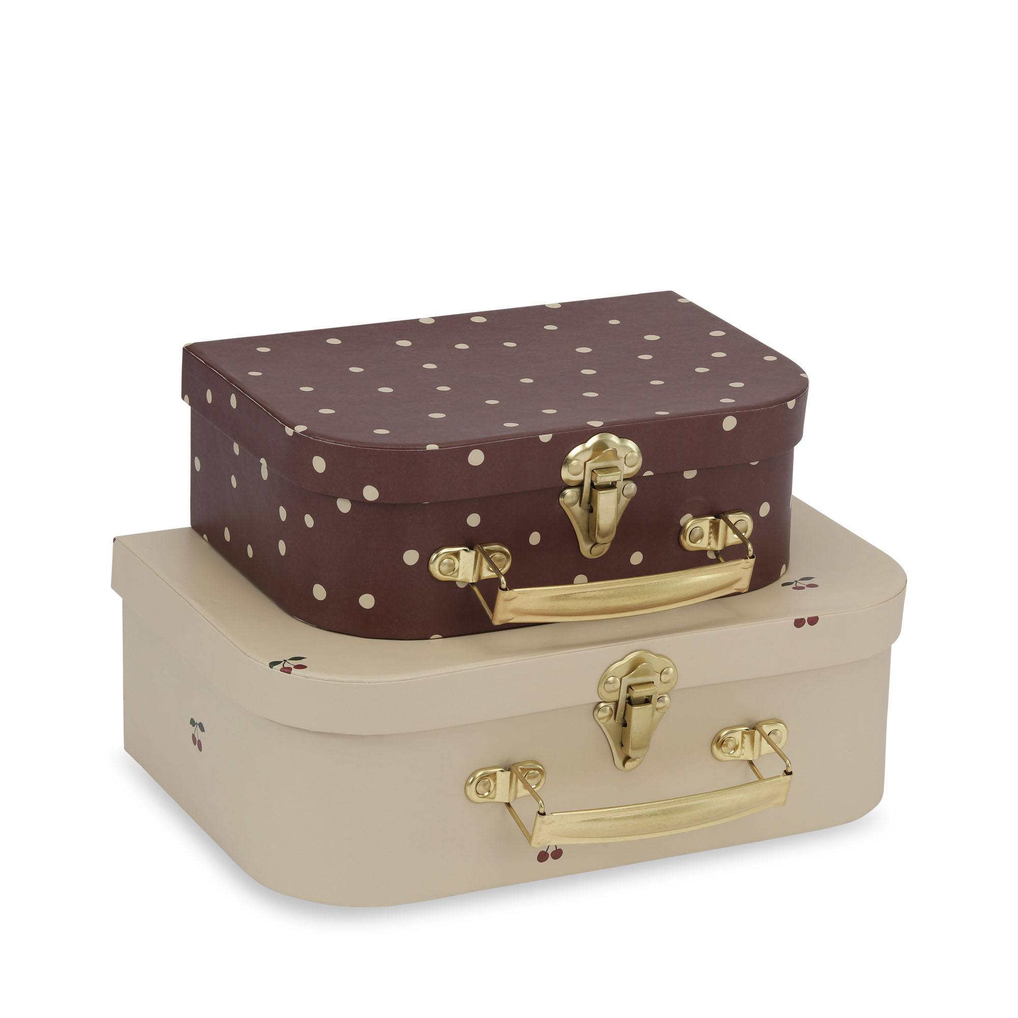 Konges Sløjd A/S 2-PACK SUITCASE Suitcases CHERRY/DOT