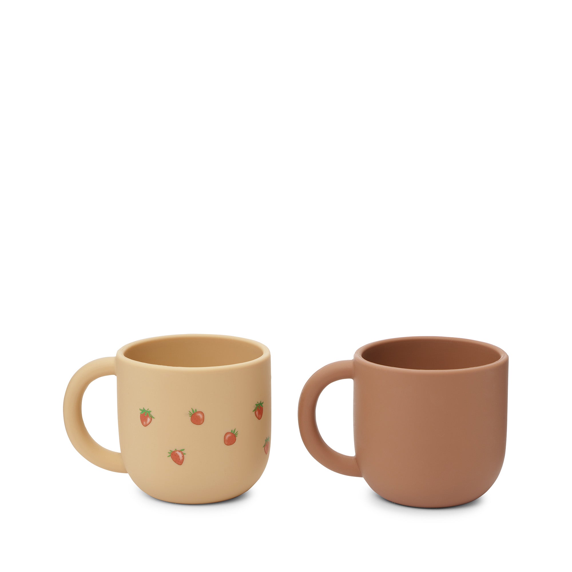 Konges Sløjd A/S 2 PACK SILICONE CUP SET Cups STRAWBERRY