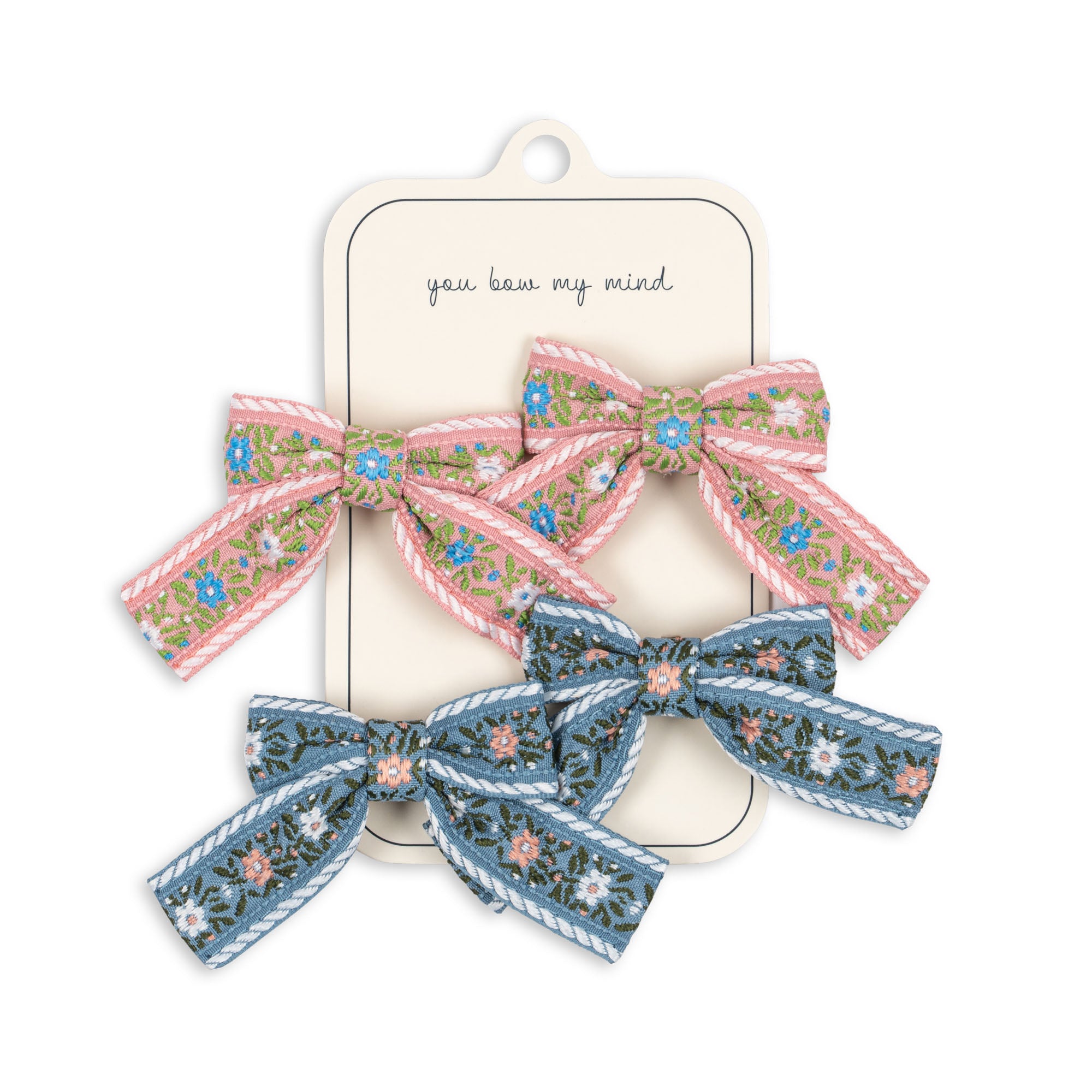 Konges Sløjd A/S 4 PACK RIBBON BOW HAIR CLIPS Hair accessories SORBET