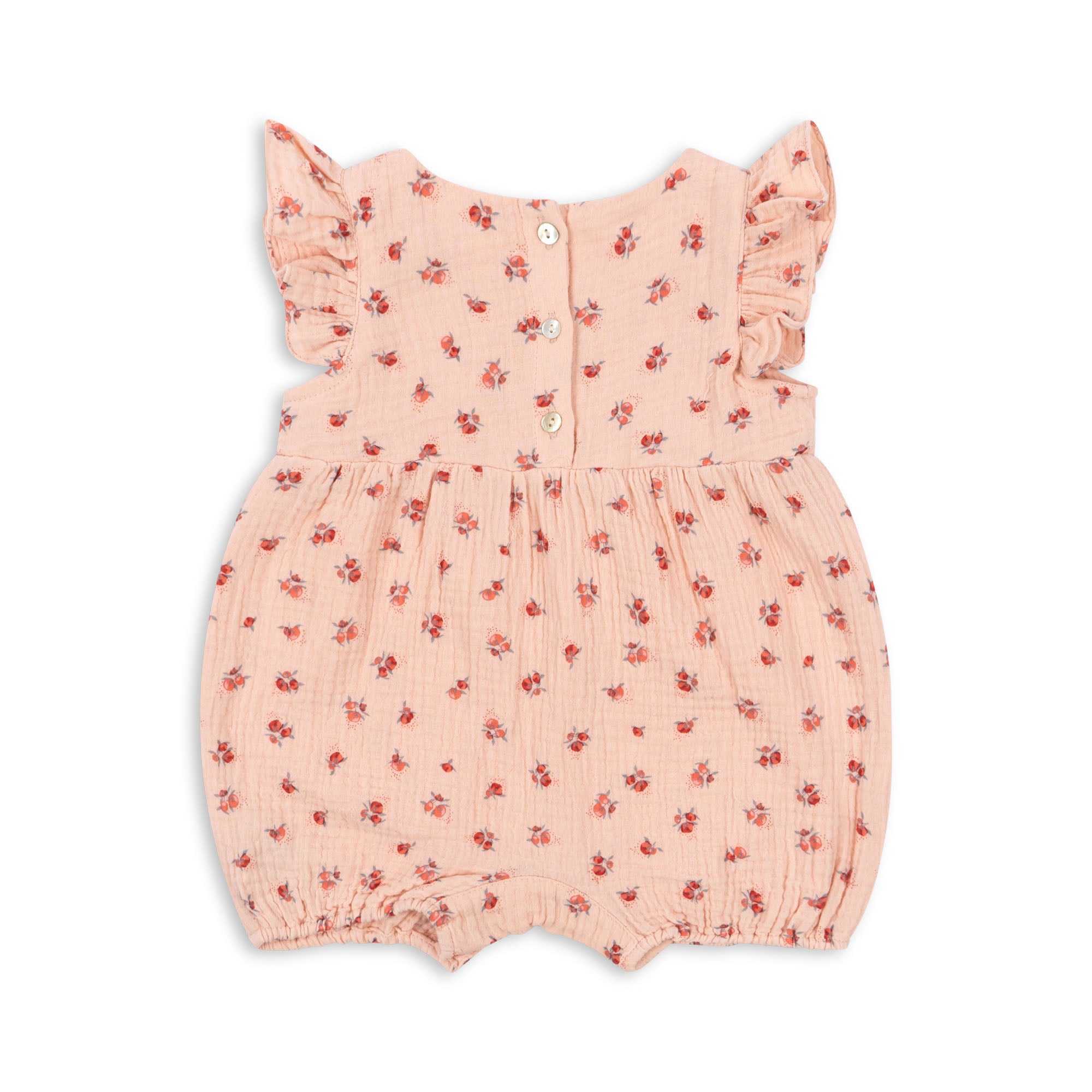 Konges Sløjd A/S COCO FRILL ROMPER Rompers and jumpsuits - Woven PEONIA PINK