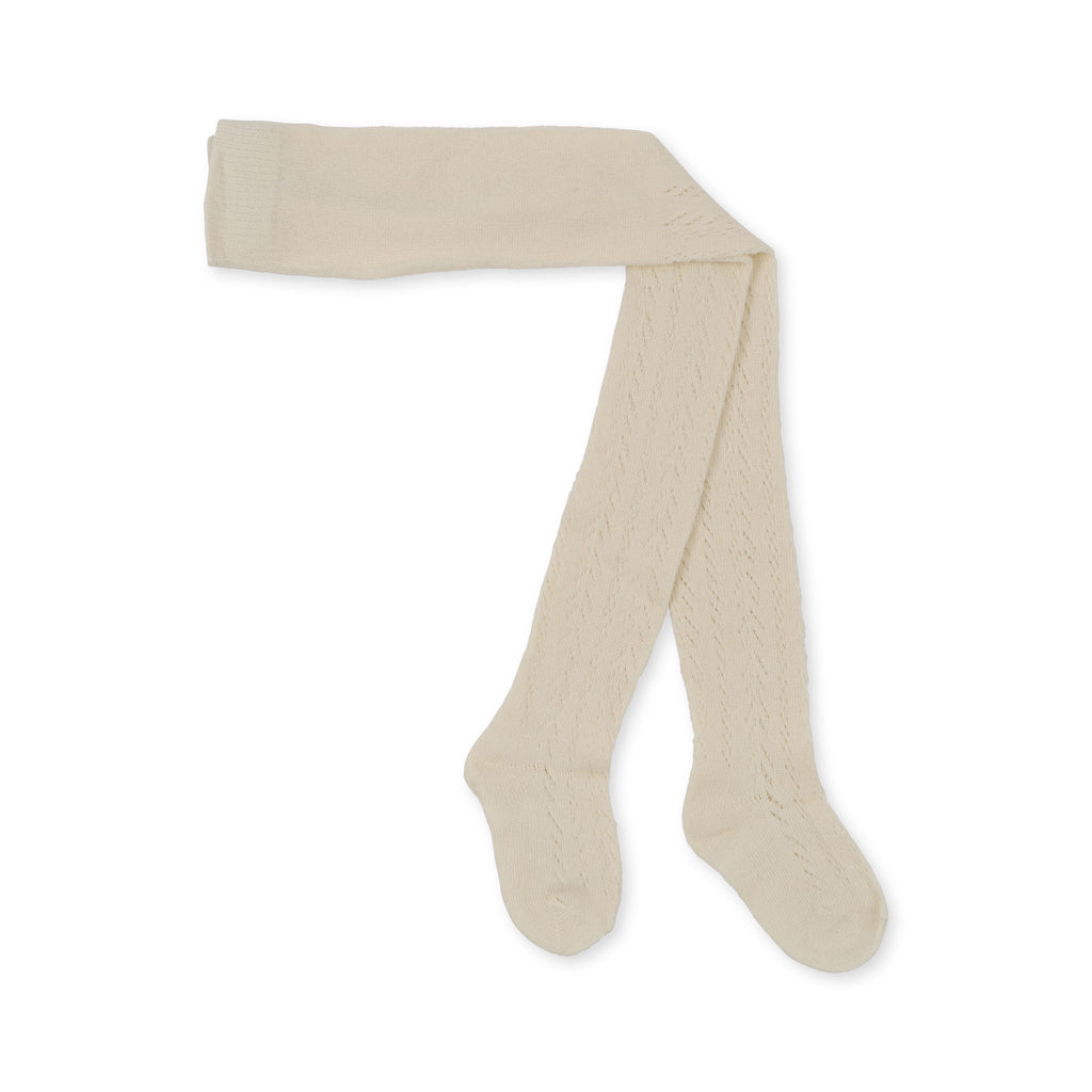 Konges Sløjd A/S Cotton Pointelle Tights Stockings WHITE