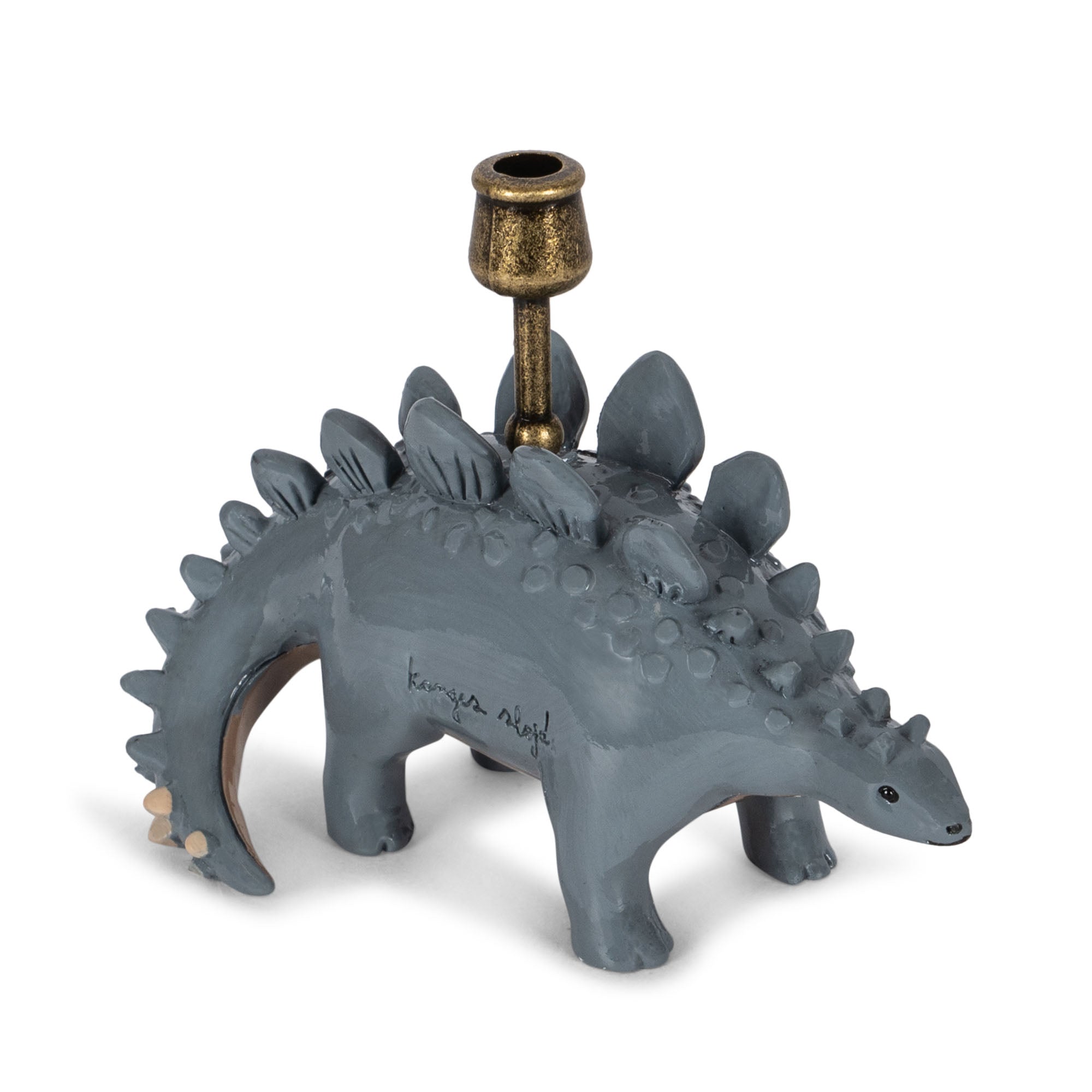 Konges Sløjd A/S DINO CANDLE HOLDER Birthday GREEN