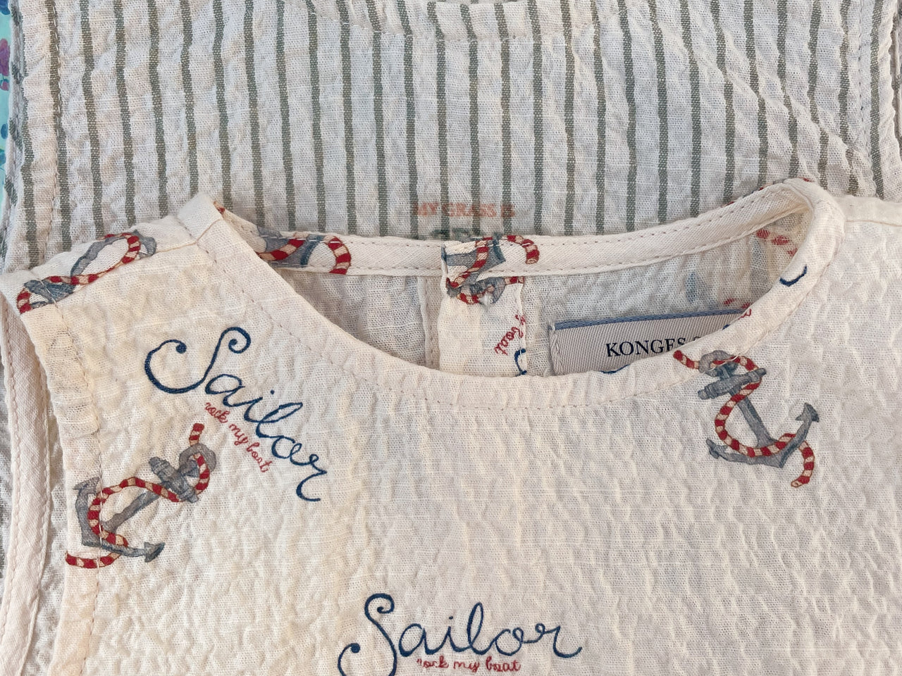 Konges Sløjd A/S WOVEN ROMPERS & JUMPSUITS stripe bluie