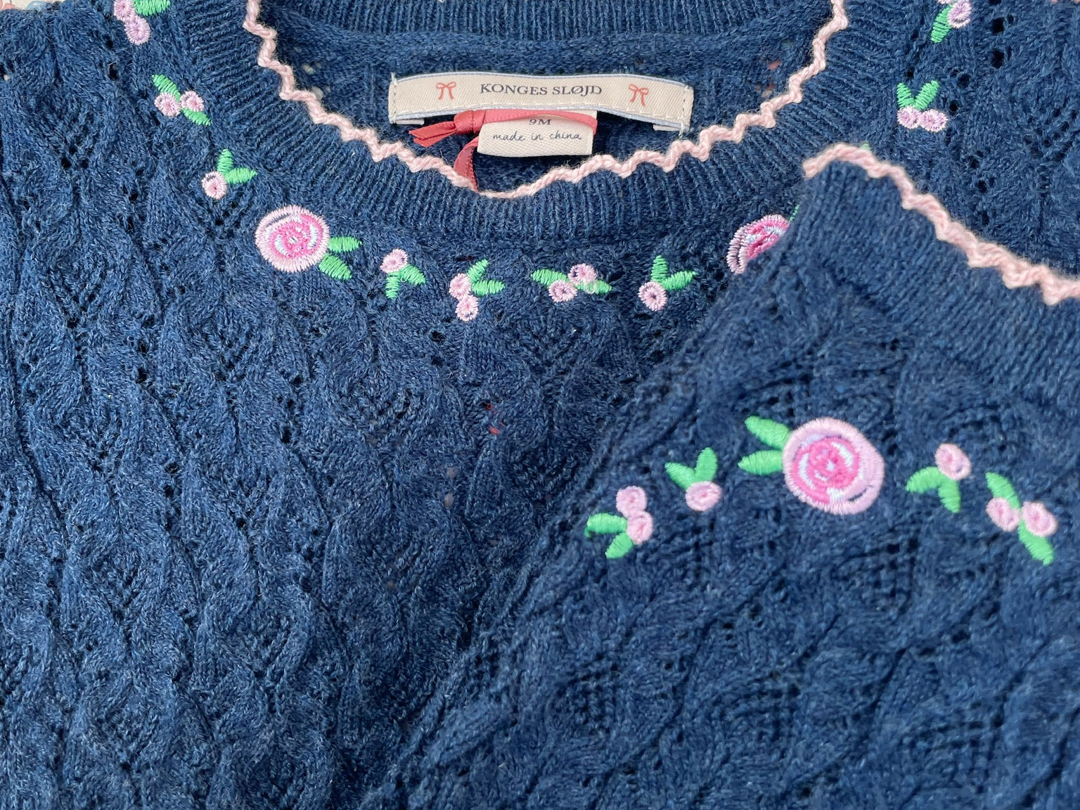 Konges Sløjd A/S KNITTED PANTS ensign blue