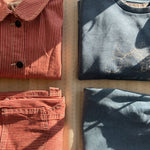 Konges Sløjd A/S WOVEN PANTS milk rouge stripe