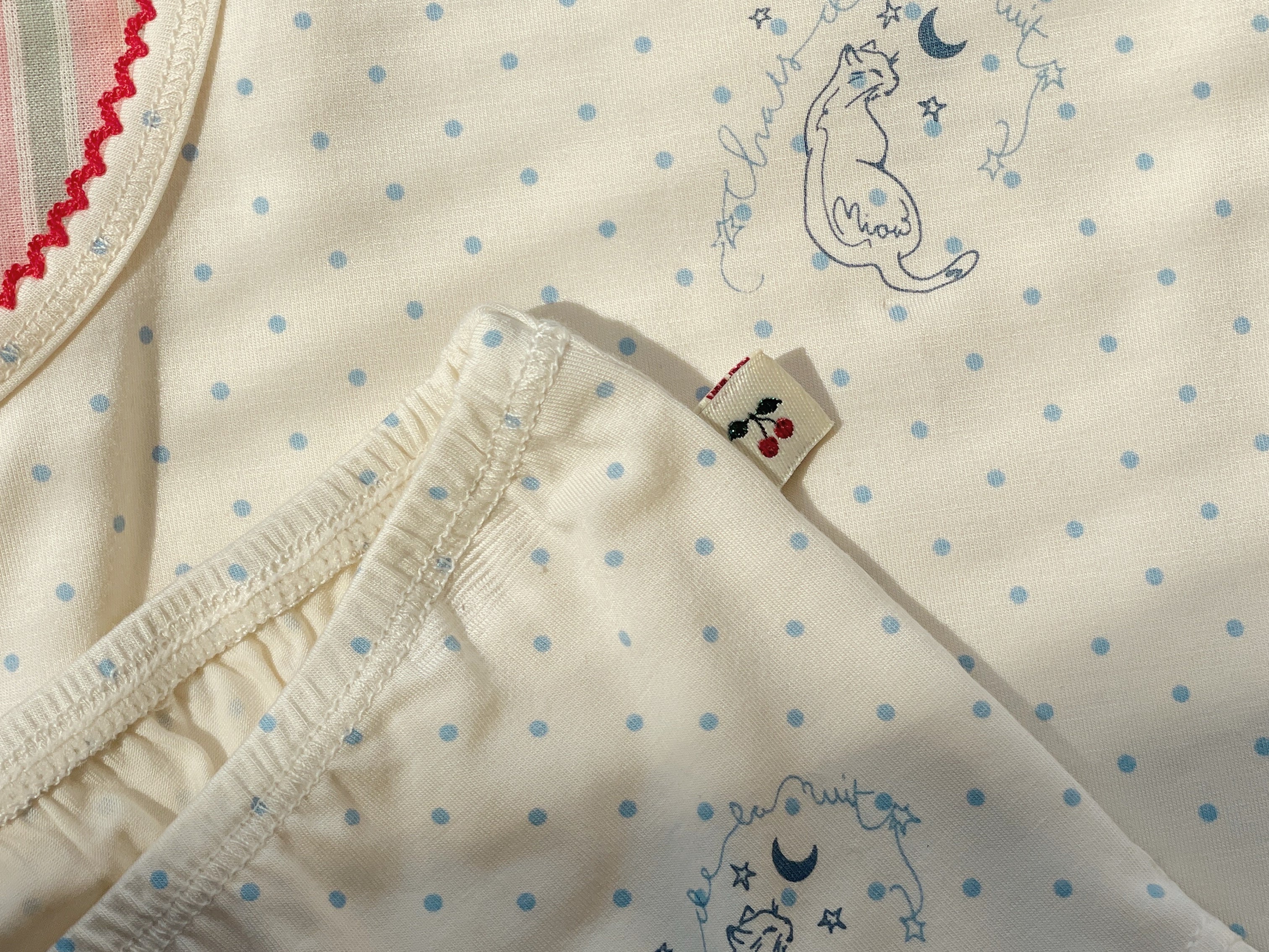 Konges Sløjd A/S UNDERWEAR blue kitty dot/tramonto