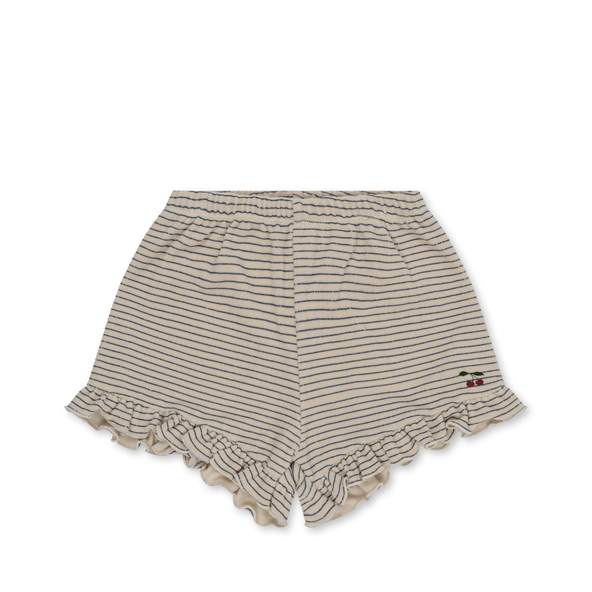 Konges Sløjd A/S ITTY FRILL SHORTS Shorts and bloomers - Jersey STRIPE BLUIE