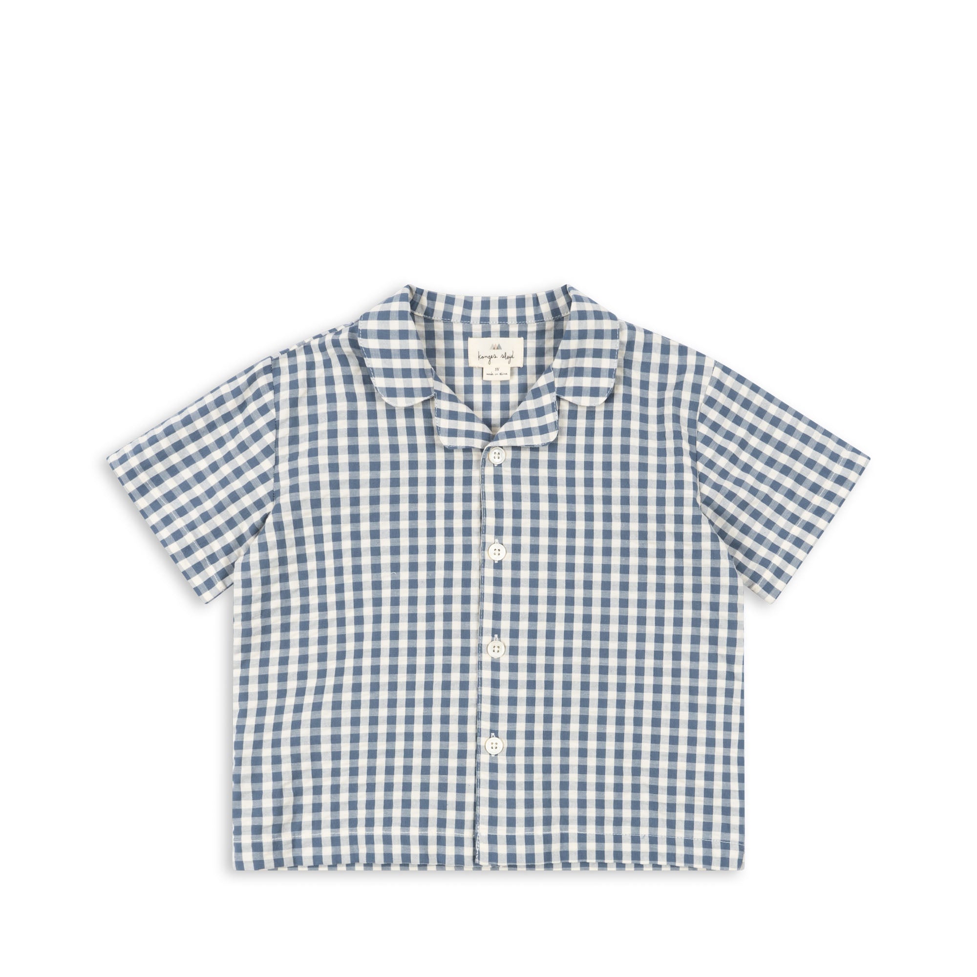 Konges Sløjd A/S KIM SS SHIRT Blouses with short sleeves - Woven CAPTAINS BLUE CHECK