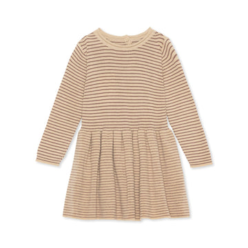 Konges Sløjd A/S MEO BUTTON DRESS Dresses and skirts - Knit PEPPERCORN STRIPE