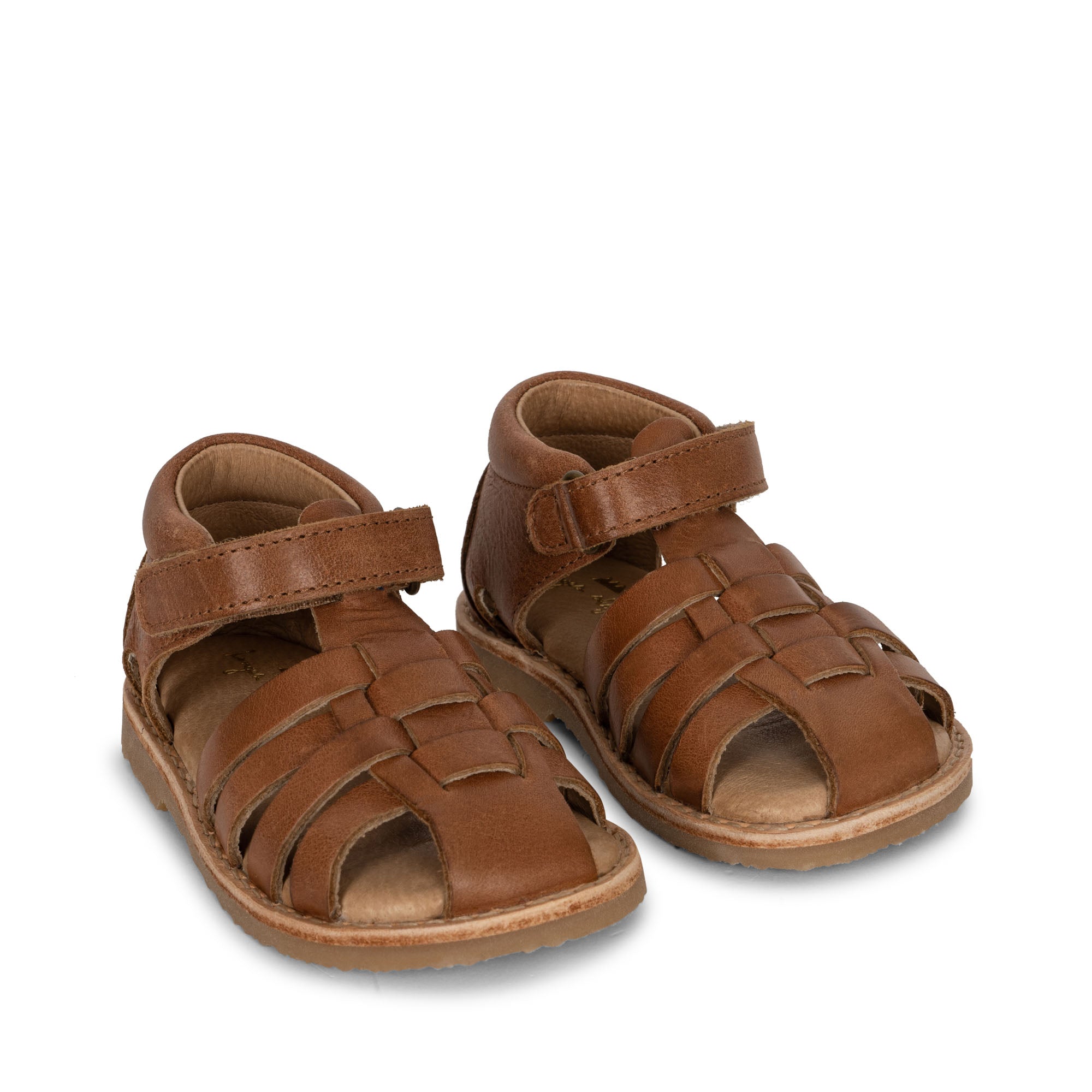 Konges Sløjd A/S MINOUTTE SANDALS LEATHER Leather sandals COGNAC