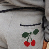 Konges Sløjd A/S KNITTED PANTS blue fog