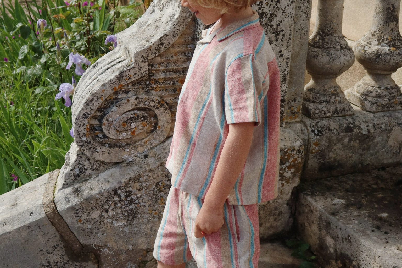 Konges Sløjd A/S WOVEN SHORT SLEEVE SHIRTS stan stripe