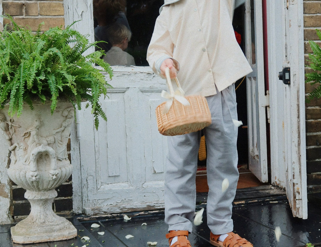Konges Sløjd A/S WOVEN PANTS ashley blue