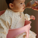 Konges Sløjd A/S DINNER BIBS navy dot/rain washed