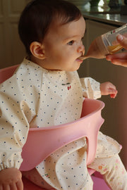 Konges Sløjd A/S DINNER BIBS navy dot/rain washed