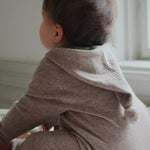Konges Sløjd A/S KNITTED ROMPERS & ONESIES light brown