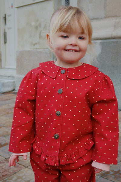 NOLA SHIRT JACKET - strawberry dot – Konges Sløjd®