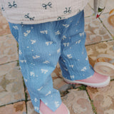 Konges Sløjd A/S WOVEN PANTS boucle blue