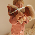 Konges Sløjd A/S WOVEN PANTS milk rouge stripe