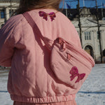 Konges Sløjd A/S WOVEN PANTS milk rouge stripe