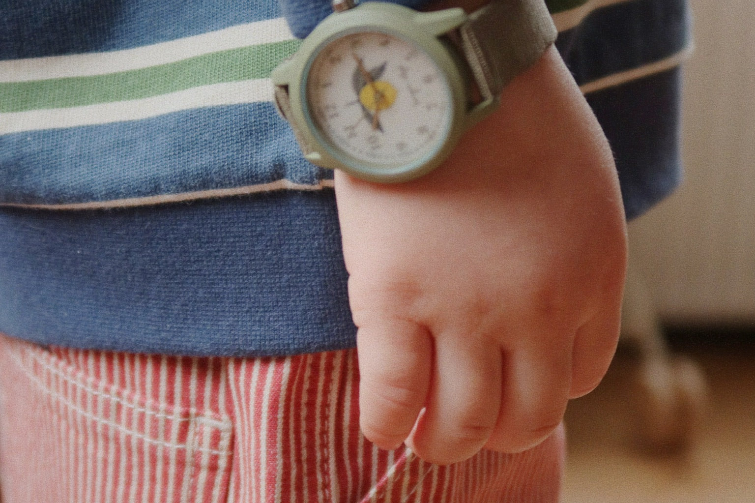 Konges Sløjd A/S WOVEN PANTS milk rouge stripe