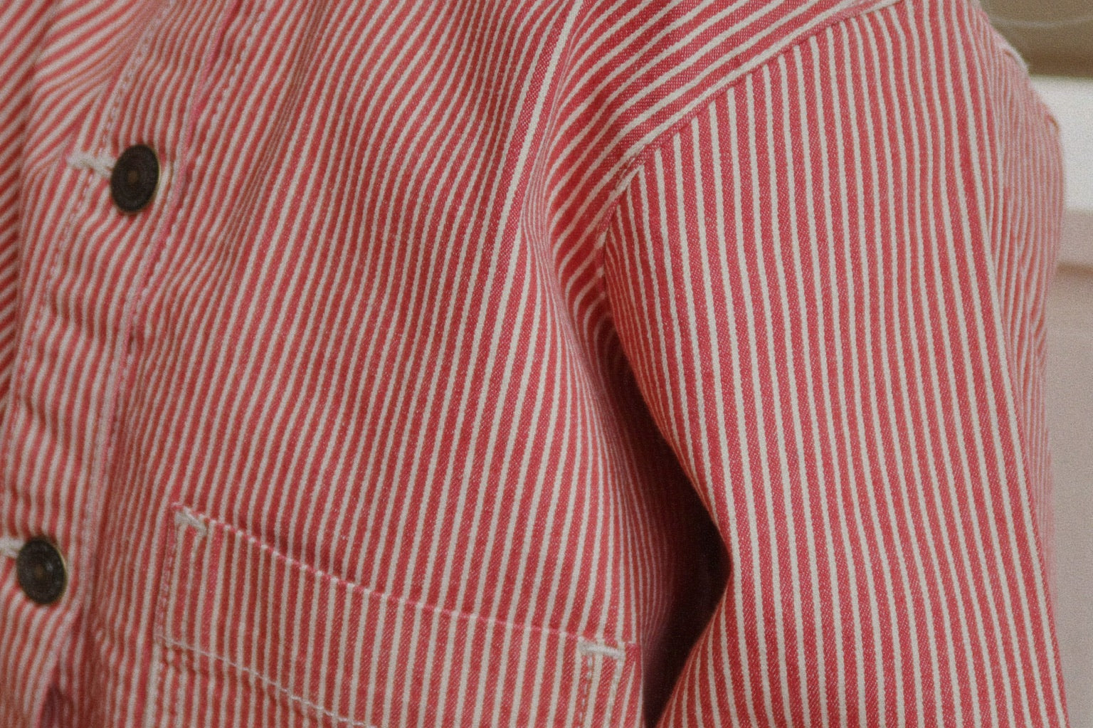 Konges Sløjd A/S WOVEN JACKETS & VESTS milk rouge stripe