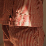 Konges Sløjd A/S WOVEN PANTS milk rouge stripe