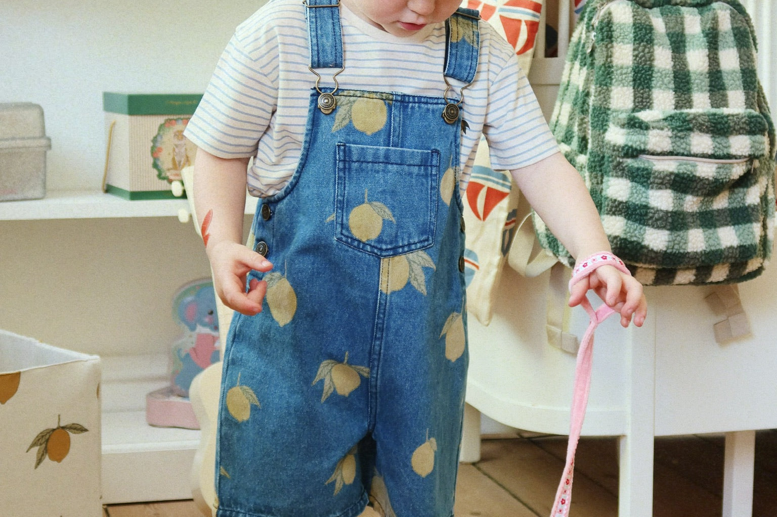 Konges Sløjd A/S WOVEN ROMPERS & JUMPSUITS lemon denim