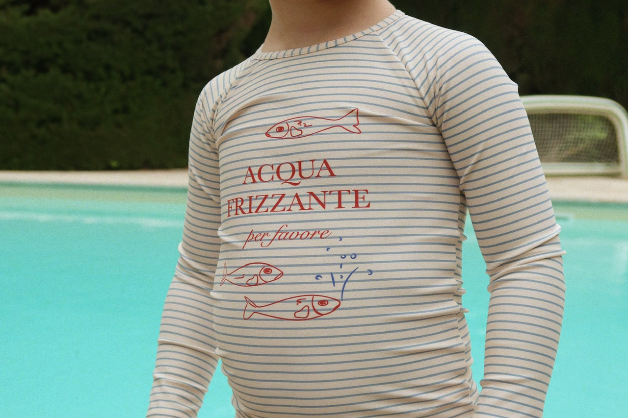 Konges Sløjd A/S UV SWIMBLOUSES stripe bluie