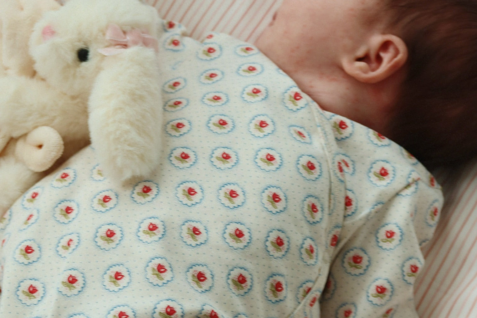 Konges Sløjd A/S BABY BEDDING stripie petite rose