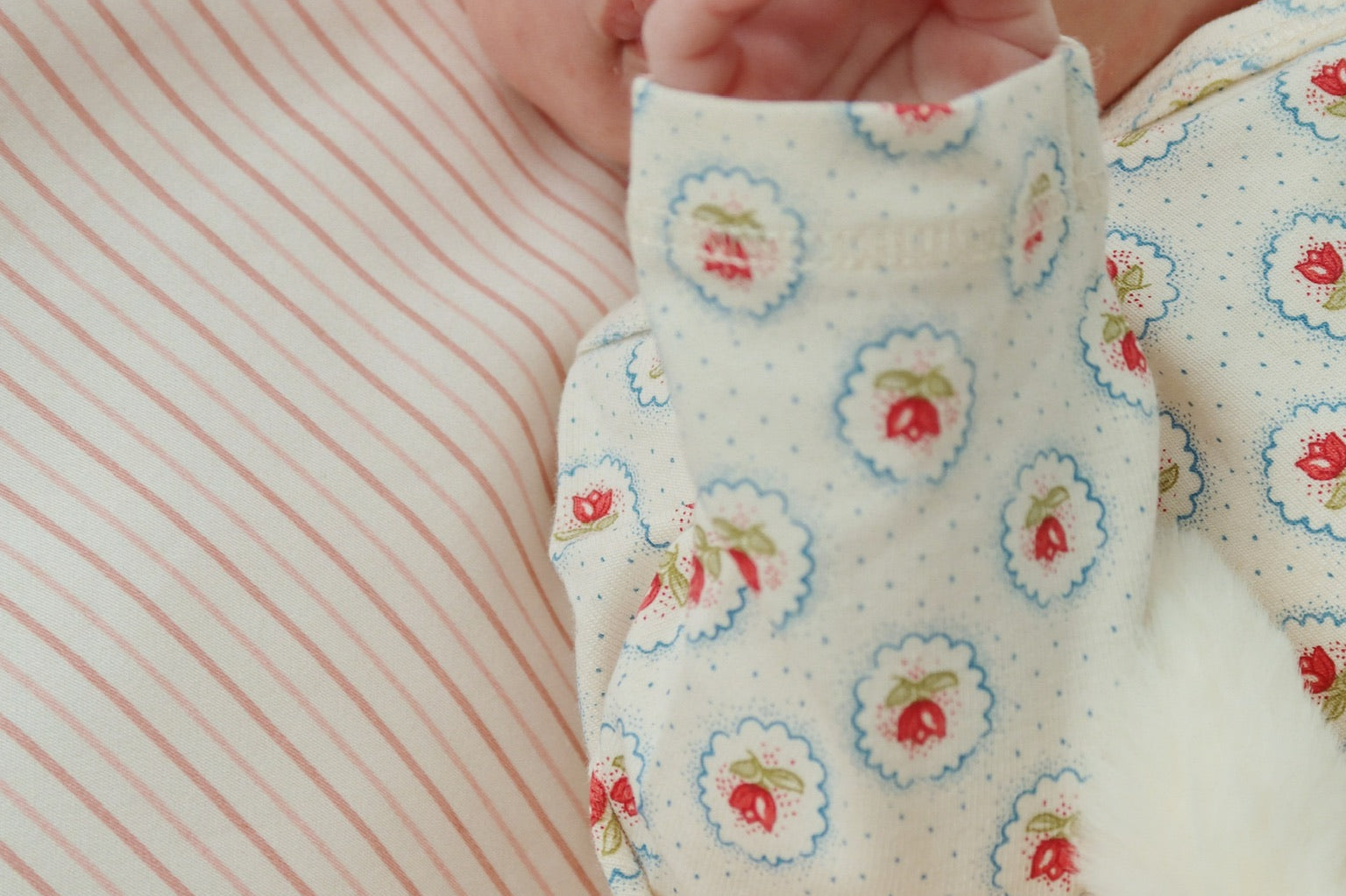 Konges Sløjd A/S BABY BEDDING stripie petite rose