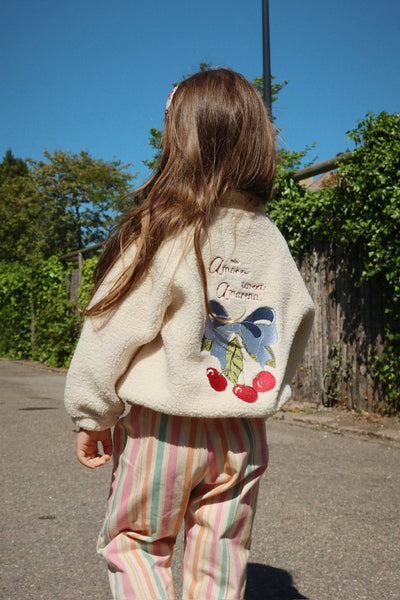 JAZZ TEDDY JACKET - white smoke – Konges Sløjd®