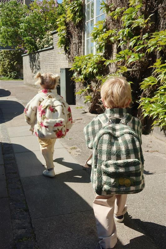 JODY TEDDY BACKPACK - green check – Konges Sløjd®