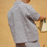 Konges Sløjd A/S WOVEN SHORT SLEEVE SHIRTS captains check