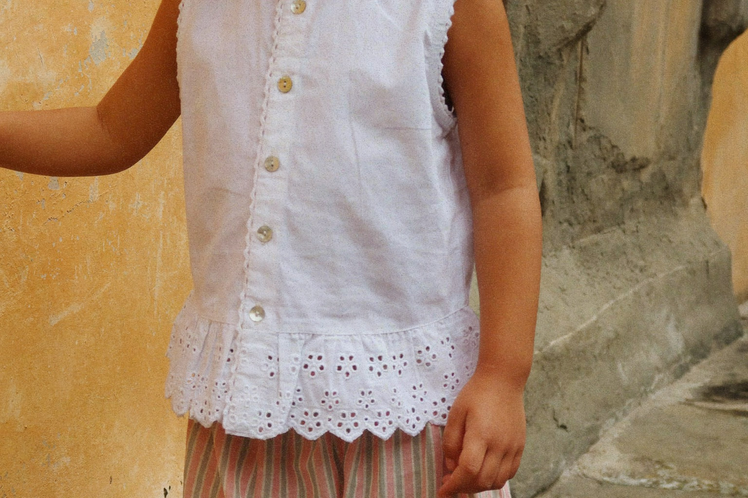 Konges Sløjd A/S WOVEN PANTS blush stripe