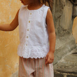 Konges Sløjd A/S WOVEN PANTS blush stripe