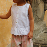 Konges Sløjd A/S WOVEN PANTS blush stripe