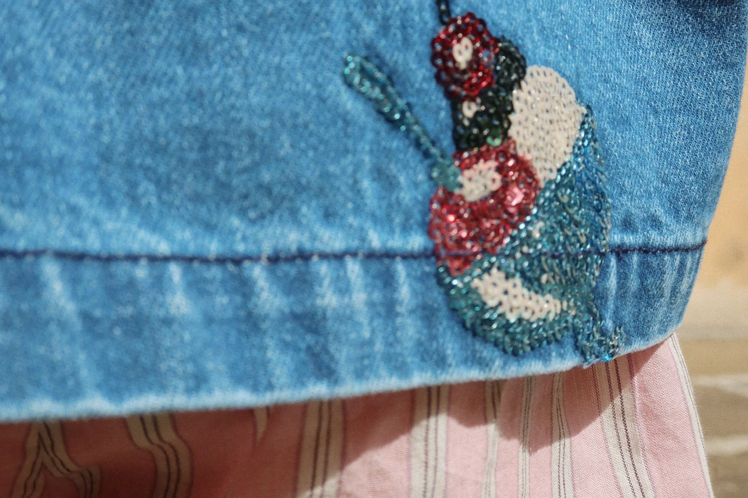 Konges Sløjd A/S WOVEN SHORTS & BLOOMERS soleil/bleu/basil stripe