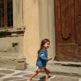 Konges Sløjd A/S WOVEN SHORTS & BLOOMERS soleil/bleu/basil stripe