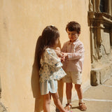 Konges Sløjd A/S WOVEN SHORTS & BLOOMERS soleil/bleu/basil stripe