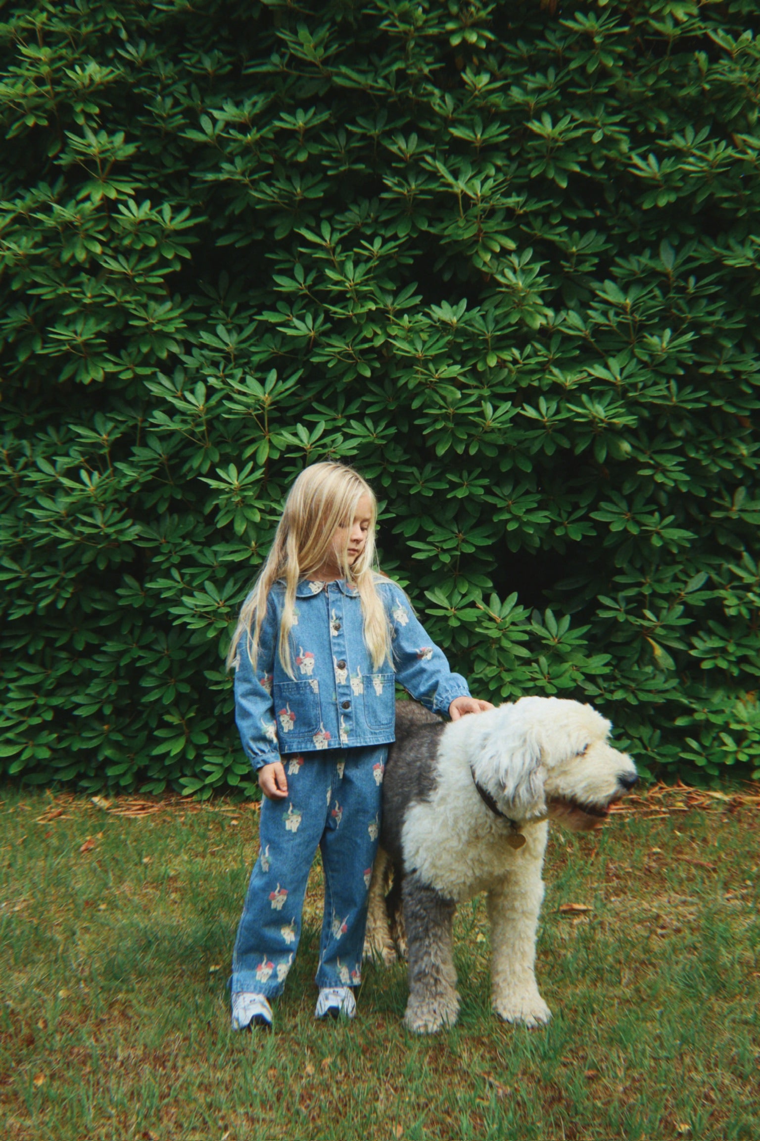 ジャケット・ブルゾン maison mangostan cat jacket 10y MAGOT JACKET - bow kitty denim – Konges Sløjd®