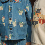 Konges Sløjd A/S WOVEN JACKETS & VESTS bow kitty denim