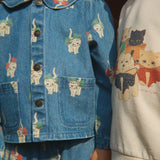 Konges Sløjd A/S WOVEN JACKETS & VESTS bow kitty denim