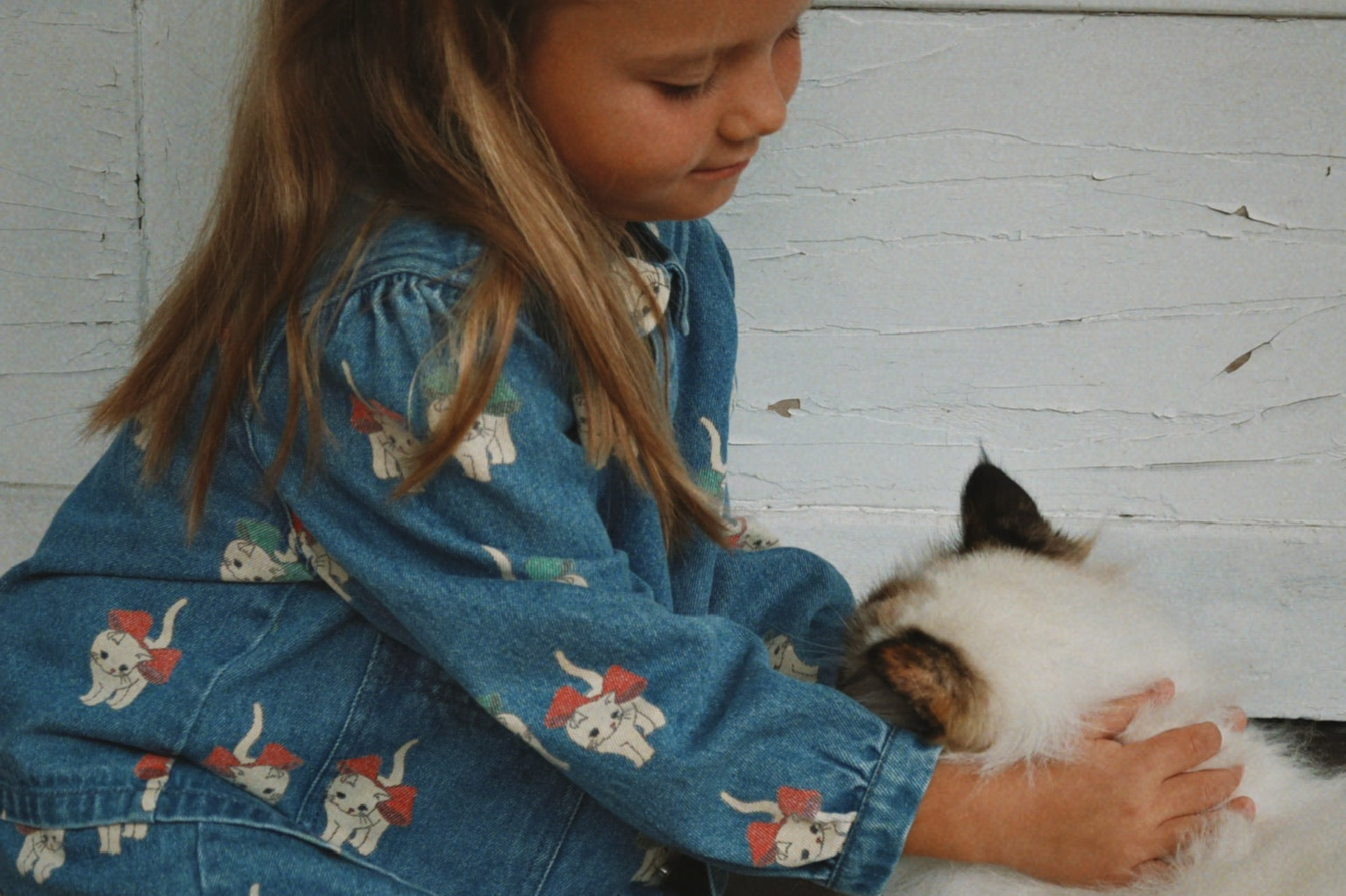 Konges Sløjd A/S WOVEN JACKETS & VESTS bow kitty denim