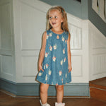 Konges Sløjd A/S WOVEN DRESSES bow kitty denim